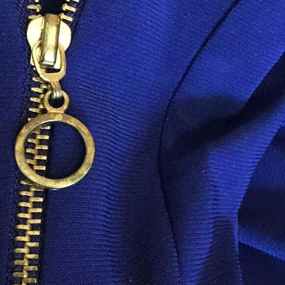 3/4 sleeve dress with belted waist in size PS in a royal blue color - Picture 16 of 16